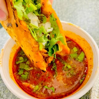 Beef Birria Taco Con Queso (Cheese)